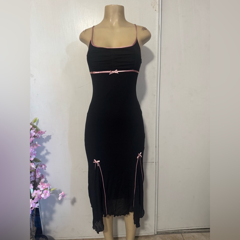 Speechless W2K Black and Pink Midi Dress size S